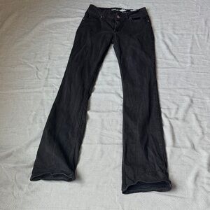 Wrangler Juniors Charcoal black Boot Cut Jeans 5 x 36